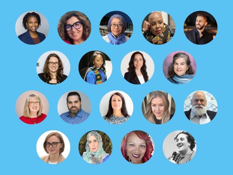 18 Headshots of Faculty and Staff Award Recepients